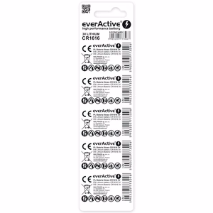 Lithium battery mini everActive CR1616 - blister 5 pcs.
