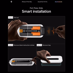 Spigen Glas.TR EZ Fit Pro grūdintas stiklas iPhone 16 Pro Max / 17 Pro Max - skaidrus