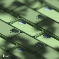 "Etteri" silikoninis magnetinis dėklas "iPhone 16 Plus" 6,7" šviesiai žalias