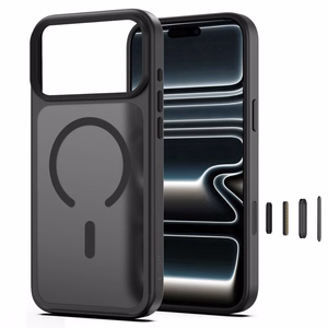 Tech-Protect Magmat MagSafe CC dėklas iPhone 18 Pro / 17 Pro, matinis juodas