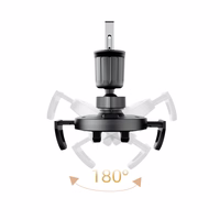 Dudao F2+ išmaniojo telefono laikiklis oro angai, spaustuko tipo - juodas