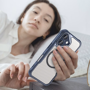 Leading Series MagSafe Silikoninis dėklas telefonui iPhone 16 Plus - mėlynas