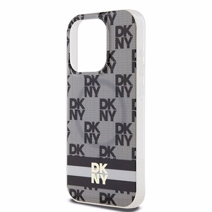 DKNY IML languoto mono rašto ir spausdintų juostų magnetinis dėklas telefonui iPhone 15 Pro – juodas