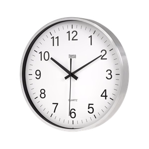Wall clock, 30 cm, silver