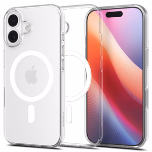 Spigen Liquid Crystal MagSafe dėklas telefonui Apple iPhone 17 - skaidrus ir baltas