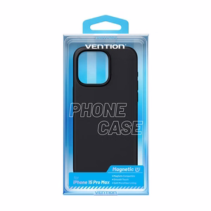 Vention KUFB0-40 Dėklas telefonui iš silikono iPhone 15 Pro Max (m) - juodas