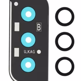 Samsung G996 S21 Plus 5G kameros stikliukas su rėmeliu Phantom Black ORG