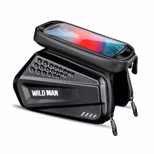 WILDMAN дорожная сумка для рамы велосипеда на молнии, 1,2L (4"-7"), ES6, черная