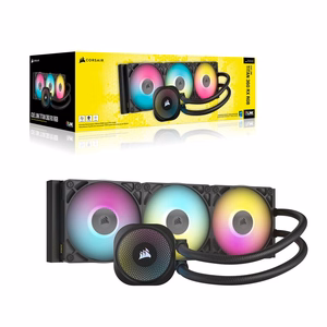 Corsair iCUE LINK TITAN RX RGB procesoriaus skysčio aušintuvas 12 cm juodas 1 vnt.