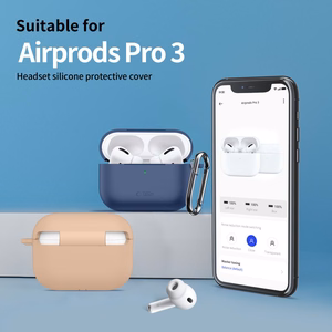"Tech-Protect" silikoninis dėklas su kabliuku "AirPods Pro" - smėlio spalvos