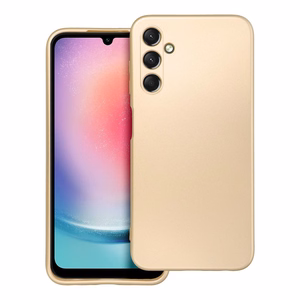 METALLIC dėklas telefonui SAMSUNG A25 5G auksinis