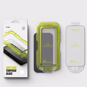 Ringke Easy Slide 2-jų rinkinys grūdintas stiklas iPhone 17 Air - juodas