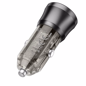 Automobilinis įkroviklis Borofone BZ25 38W USB-C/USB-A juodas