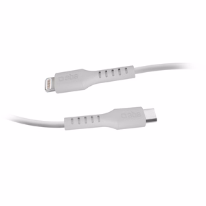 SBS TECABLELIGTC2W USB-C - Lightning kabelis 2 m - baltas