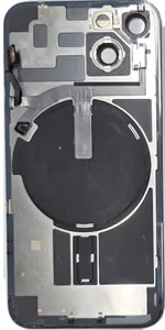 Galinis dangtelis iPhone 14 Midnight (with metal frame and flex) originalus (used Grade C)