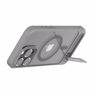 Torras Pstand serijos dėklas telefonui iPhone 16 Pro Max - pilkas