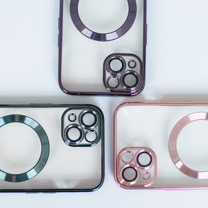 Color Chrome Magnetinis dėklas telefonui iPhone 12 6,1" juodas