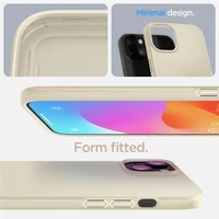 Spigen Thin Fit dėklas telefonui iPhone 15 Plus - smėlio spalvos