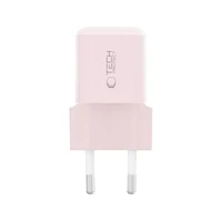 Tech-Protect NCM25 USB-C PD 25W sieninis įkroviklis - rožinis