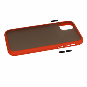 Vennus Color Button Bumper dėklas telefonui Iphone 11 Pro raudonas