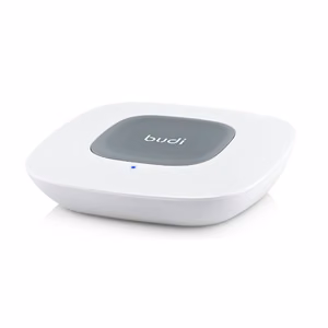 Budi BDG3A2000W Qi sertifikuotas belaidžio įkrovimo pagrindas, baltas ir pilkas