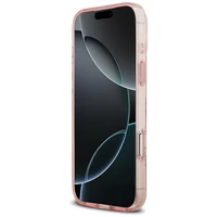 Guess IML 4G Background Magnetinis dėklas telefonui iPhone 17 Pro Max rožinė