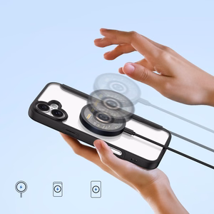 Dux Ducis Skin X Pro iPhone 16 dėklas su MagSafe ir atveriamu dangčiu - juodas