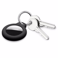 Tech-Protect Rough Vein rinkinys AirTag dėklas - juodas (m)