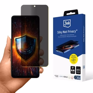 3mk Silky Matt privatumo apsauginis stiklas Motorola Moto G06 / Moto G06 Power telefonui