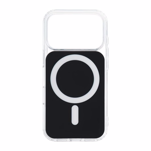 Case for iPhone 16 PRO MAX Clear Fusion Mag Cover compatible with MagSafe black