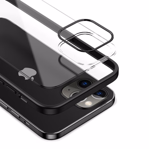 Crong Clear Cover dėklas, skirtas iPhone 12 Pro Max, juodas