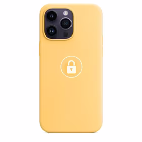 Dėklas "Silicone Case v2" skirtas iPhone 14 Pro / Sunglow / su įpakavimu