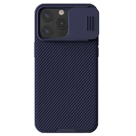 Nillkin CamShield Pro magnetinis dėklas telefonui iPhone 15 Pro Max su kameros apsauga - violetinis