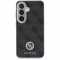 Guess dėklas 4G Rhinestone Round Logo MagSafe skirtas Samsung Galaxy S26 Plus juodas