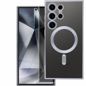 Telefono dėklas "Electro Mag Cover" Samsung S938 S25 Ultra sidabrinis
