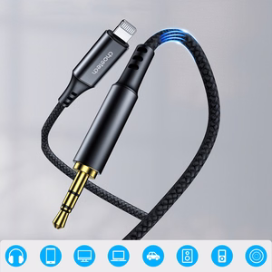 Choetech AUX007 Lightning / mini jack 3.5mm laidas 1m juodas