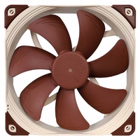 Noctua NF-A14 PWM Kompiuterio korpusui Ventiliatorius 14 cm Ruda
