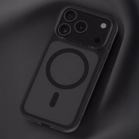 Benks Magnetinis Mist dėklas Metal Frame (0068) Iphone 17 Air juodas (Fotoaparato valdymo mygtukas)