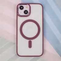 Telefono Dėklas "MagCase Satin" Apple iPhone 16 Pro Bordo