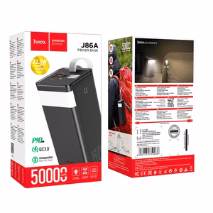 Išorinė baterija Hoco J86A 22.5W Quick Charge 3.0 50000mAh juoda