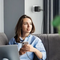 Įkroviklis Ugreen CD224 65W GaN 3xUSB-C/USB-A juodas