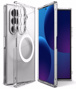 Ringke Fusion Magnetic MagSafe dėklas Samsung Galaxy Z Fold 8 Ultra, skaidrus