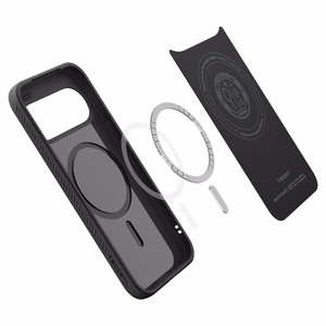 Spigen Liquid Air Mag MagSafe dėklas, skirtas Google Pixel 11, matinis juodas