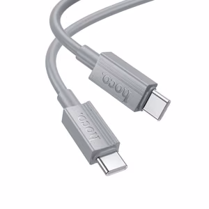 Кабель USB C - USB C Hoco 3A 60W 1 m X107 серый
