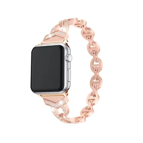 Laikrodžio apyrankės kilpa (f) Apple Watch 42/44/45 dizainas 3 - rožinė (f)