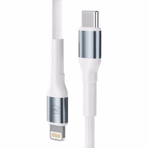 3mk Hyper Cable N-SERIES USB-C / Lightning laidas 3m PD 3.0 9V/3A 27W baltas