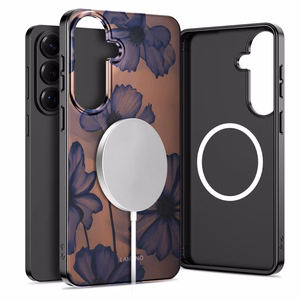 Tech-Protect Lamano MagSafe Dėklas for Samsung Galaxy S26 - rudas-violetinis