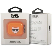 Karl Lagerfeld Choupette AirPods dėklas 3 - oranžus