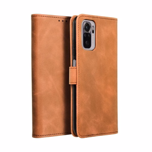 TENDER knygos tipo dėklas telefonui XIAOMI Redmi Note 11 Pro / 11 Pro 5G rudas