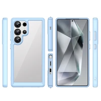 Dėklas telefonui (m) su gelio rėmeliu Samsung Galaxy S25 Ultra - mėlynas (m)